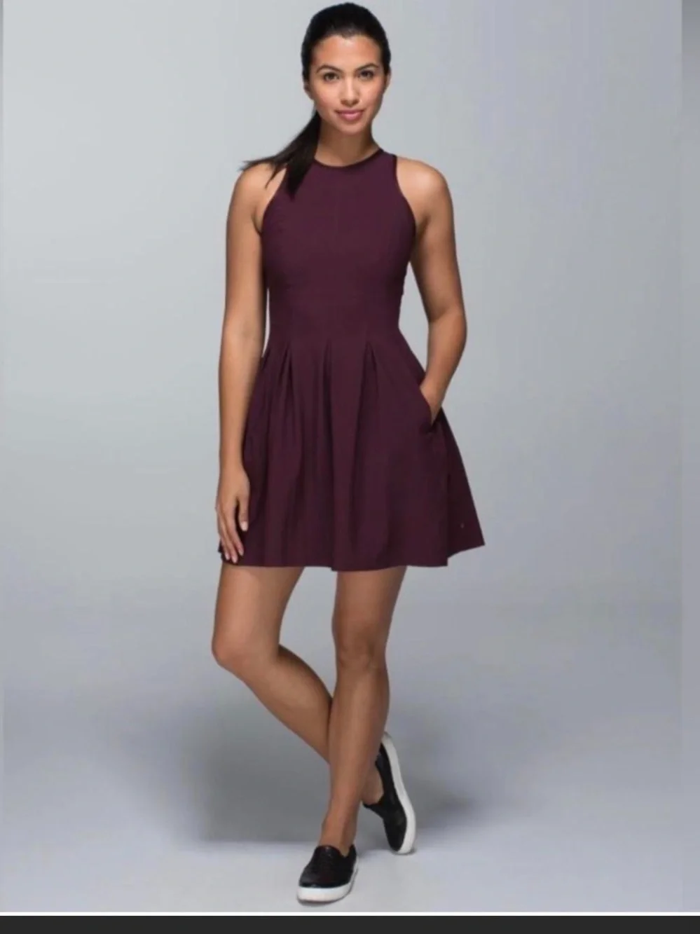 Lululemon Women's Lululemon Here To There Dress Bordeaux Drama (Burgundy) Size 4